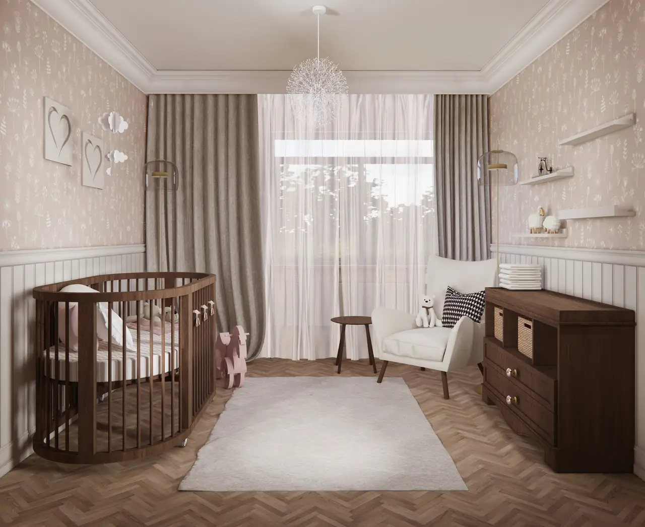 pokój dla noworodka tapeta 